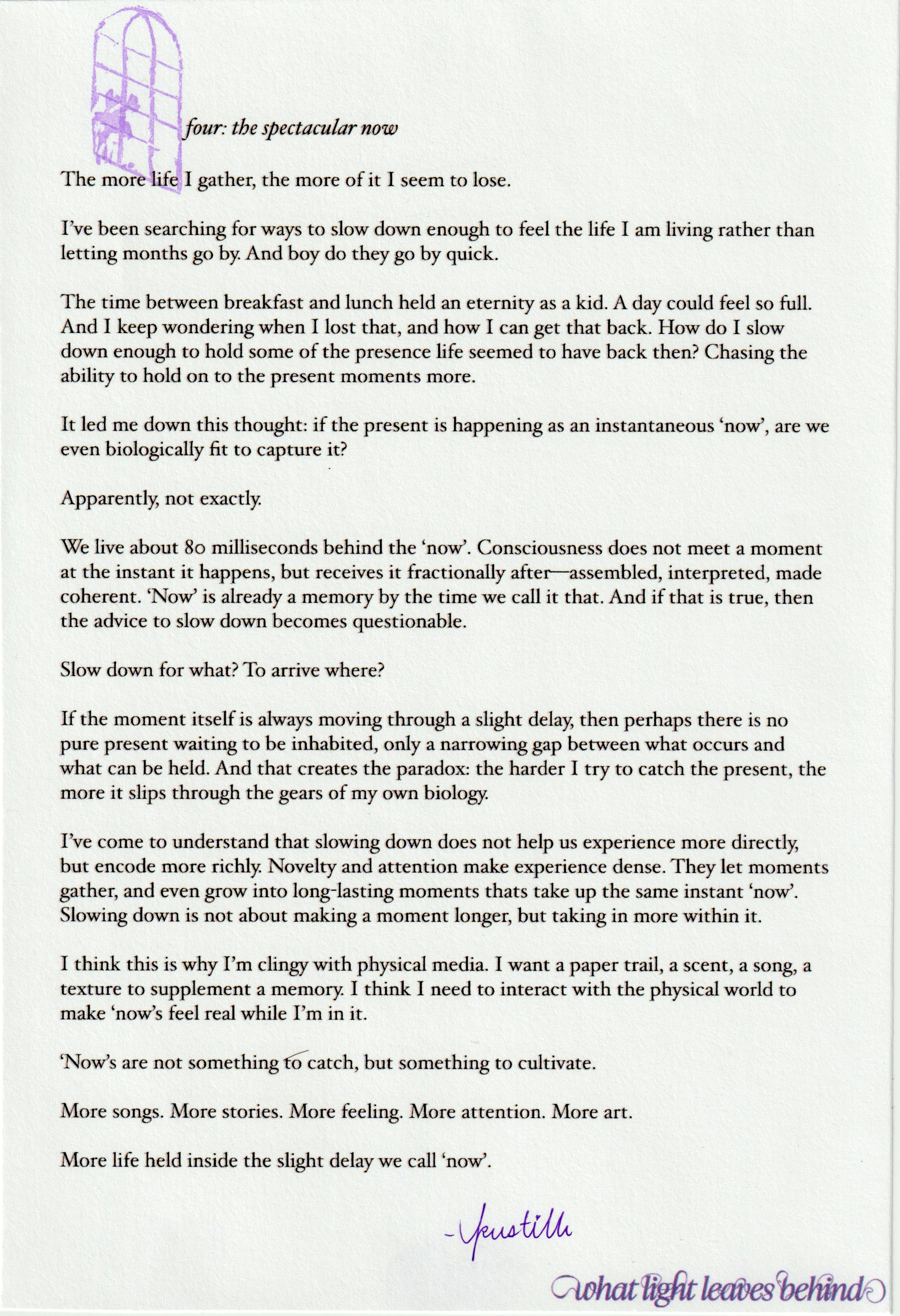 Letter text